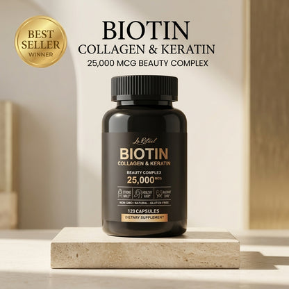 BIOTIN Collagen & Keratin (Beauty Complex) — 25,000 mcg