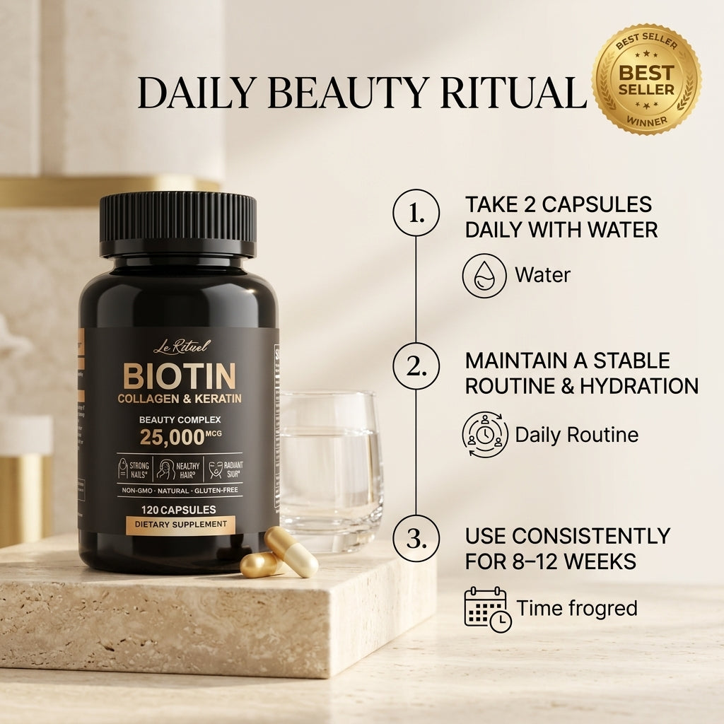 BIOTIN Collagen & Keratin (Beauty Complex) — 25,000 mcg