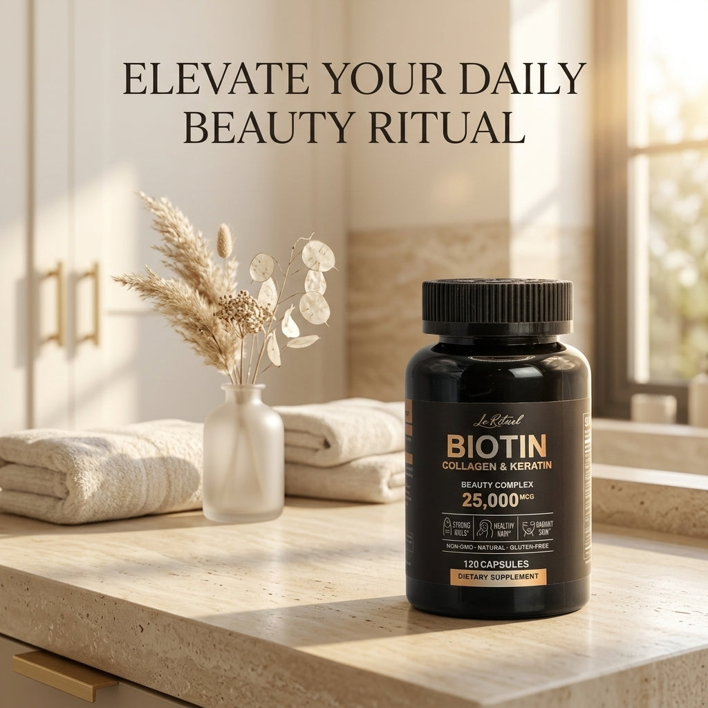 BIOTIN Collagen & Keratin (Beauty Complex) — 25,000 mcg