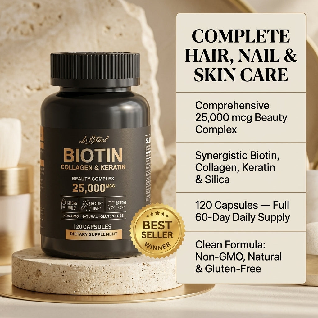 BIOTIN Collagen & Keratin (Beauty Complex) — 25,000 mcg