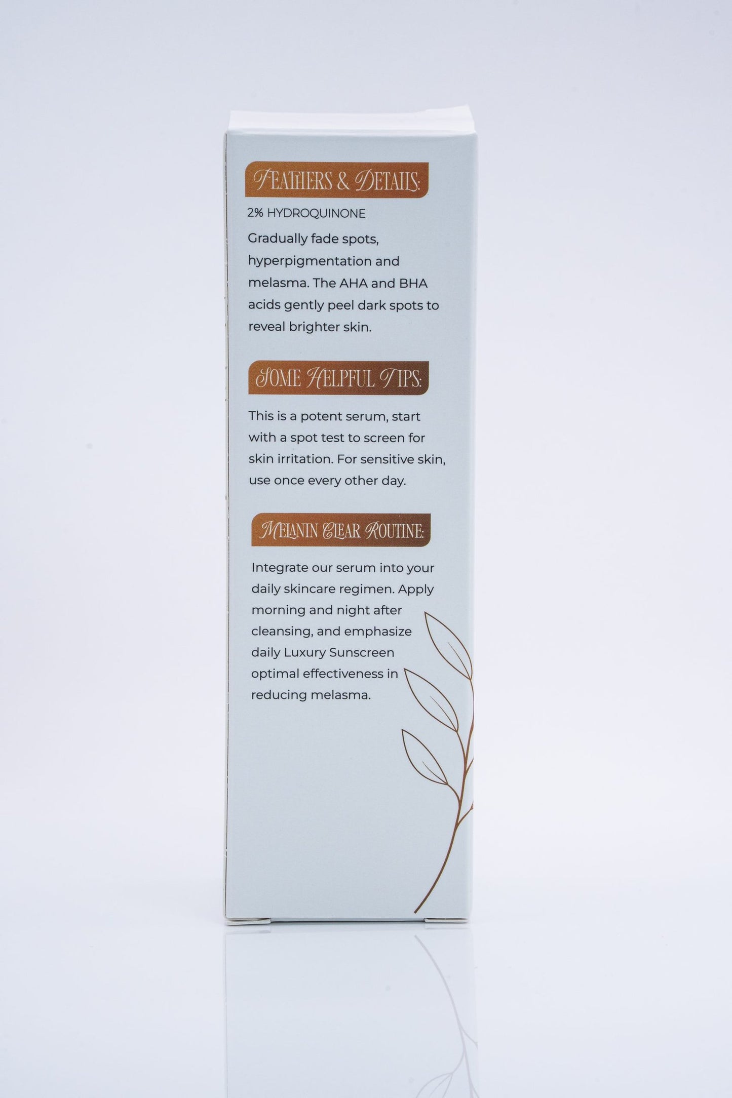 Melanin Clear Serum for Dark Spots, Hyperpigmentation and Brightening image 3