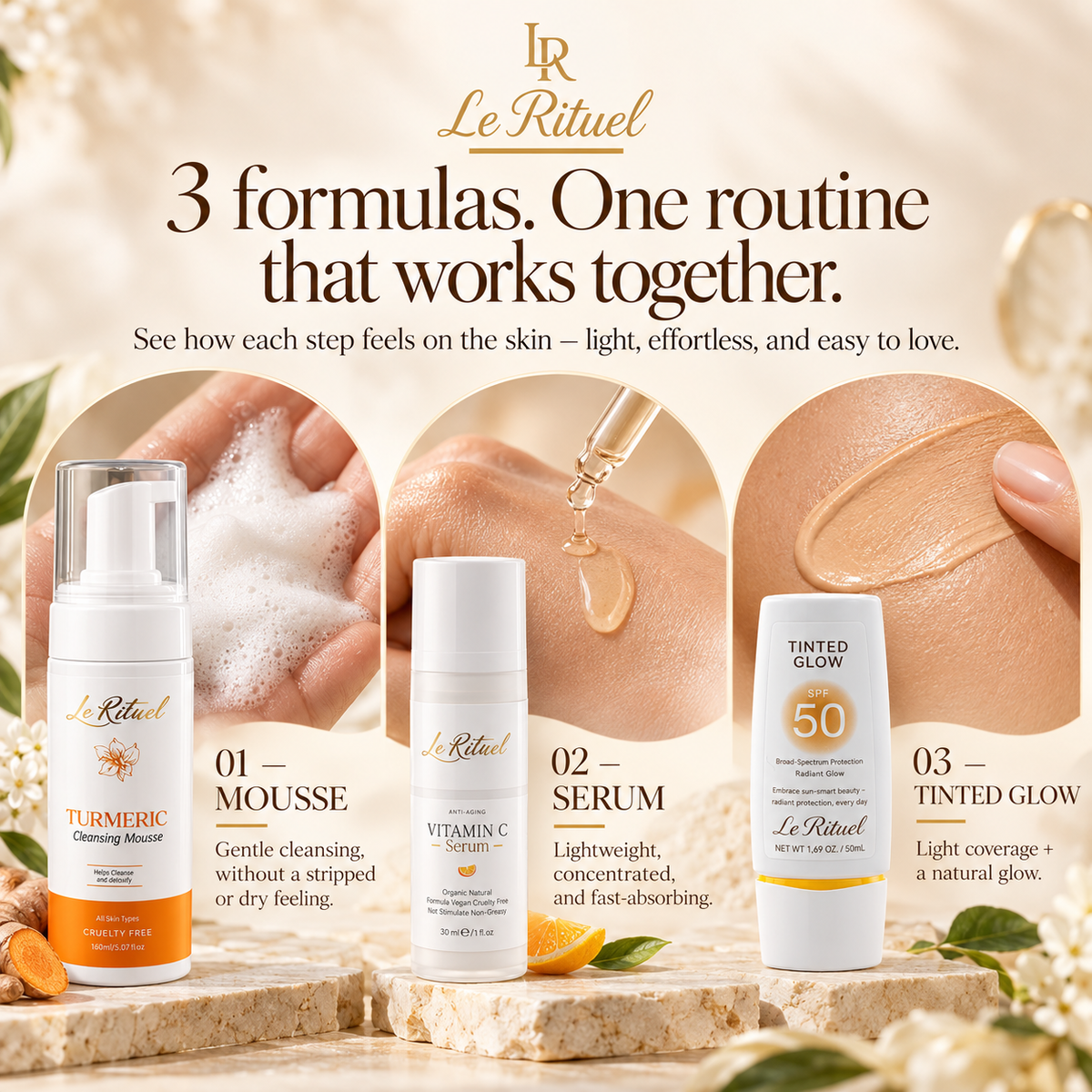 Essential Kit – 3-Step Morning Skincare Ritual